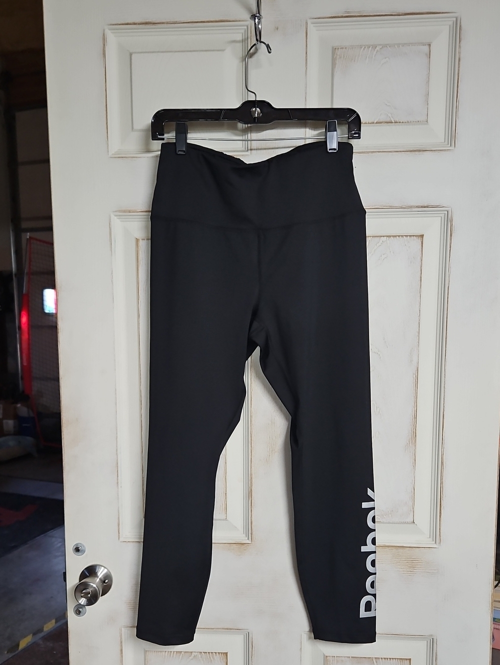 Reebok Black Womens Performance Leggings with Side Logo
